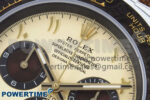 Daytona DIW White Carbon DIWF Best Edition Cream/Brown Dial on Brown Nylon Strap - Image 4