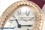 Baignoire Watch RG AF 1:1 Best Edition White Dial Diamonds Bezel on Red Croco Strap RONDA Quartz - Image 4