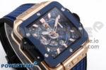 Square Bang Unico 42mm RG/Ceramic BBF 1:1 Best Edition Skeleton Dial on Blue Rubber Strap A1280 - Image 3