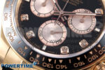 Daytona 126515 APSF 1:1 Best Edition Black/RG Diamonds Dial on Oysterflex Rubber Strap SH4131 (Gain Weight) - Image 5