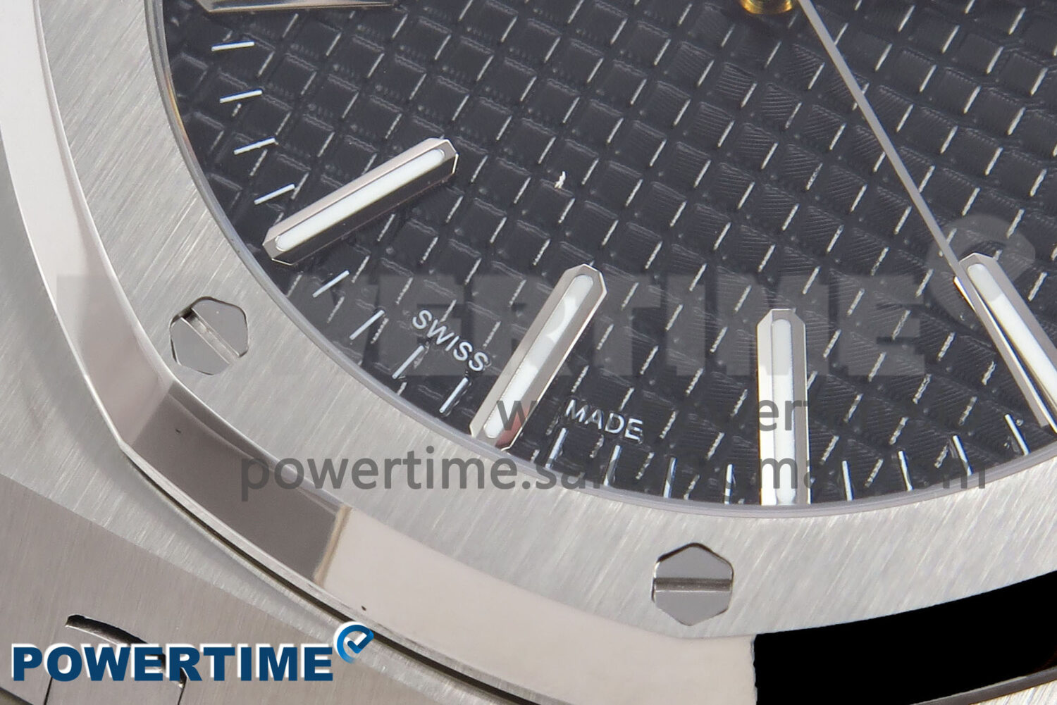 Royal Oak 41mm 15510 “50th Anniversary” SS IPF 1:1 Best Edition Black Textured Dial on SS Bracelet SA4302 Super Clone - Image 5