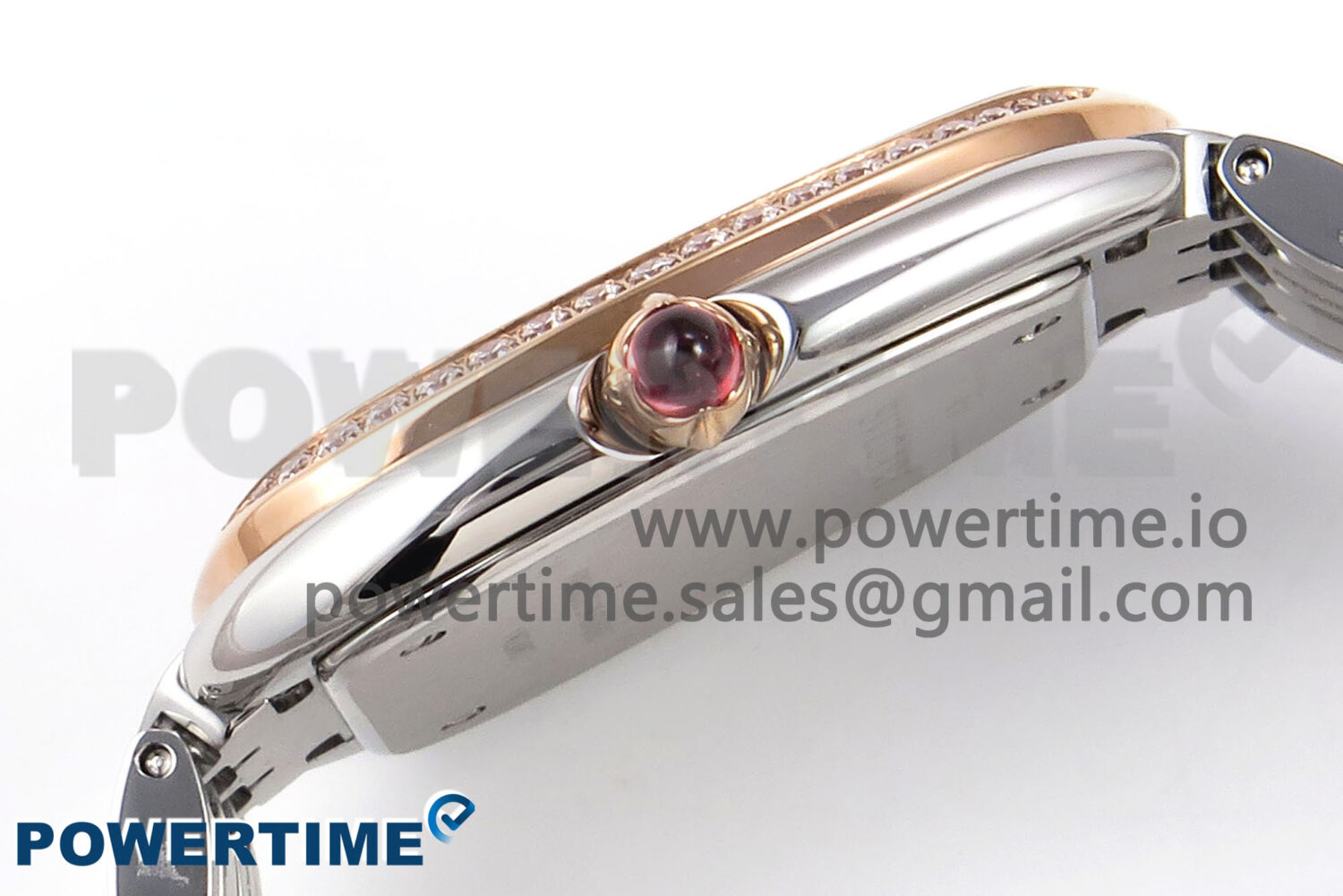 Serpenti Seduttori Watch RG/SS BVF 1:1 Best Edition Black Dial Diamonds Bezel on RG/SS Bracelet Swiss Quartz - Image 6