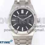 Royal Oak 41mm 15510 “50th Anniversary” SS IPF 1:1 Best Edition Black Textured Dial on SS Bracelet SA4302 Super Clone