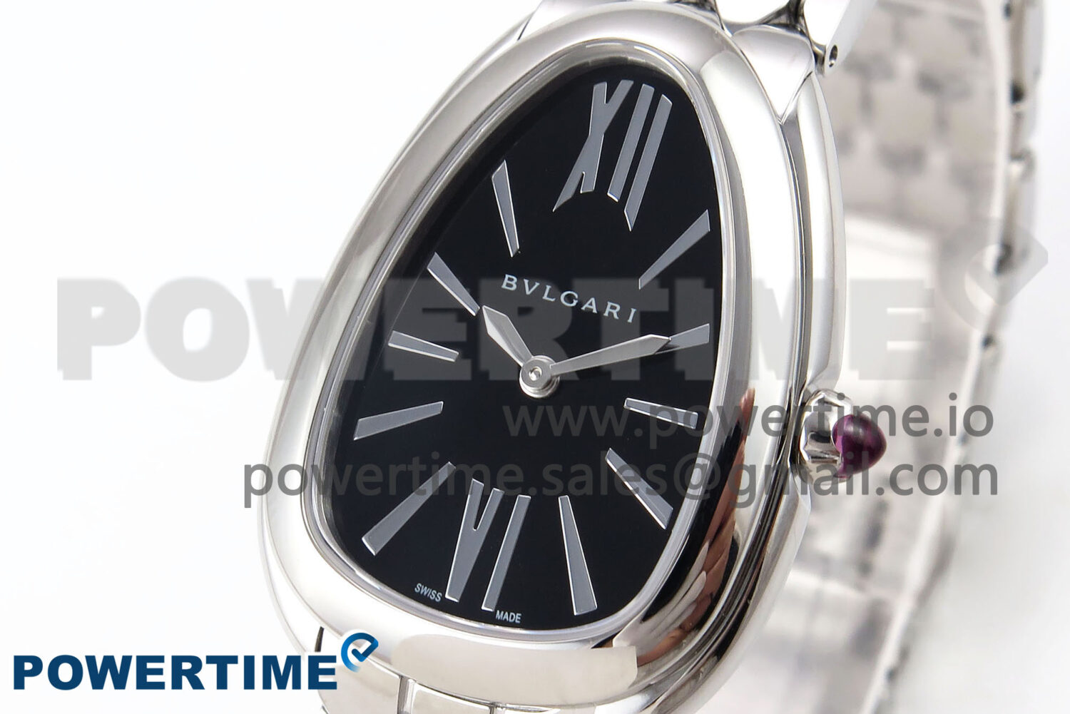 Serpenti Seduttori Watch SS BVF 1:1 Best Edition Black Dial on SS Bracelet Swiss Quartz - Image 2