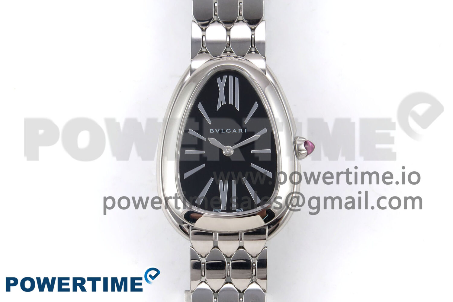 Serpenti Seduttori Watch SS BVF 1:1 Best Edition Black Dial on SS Bracelet Swiss Quartz - Image 1