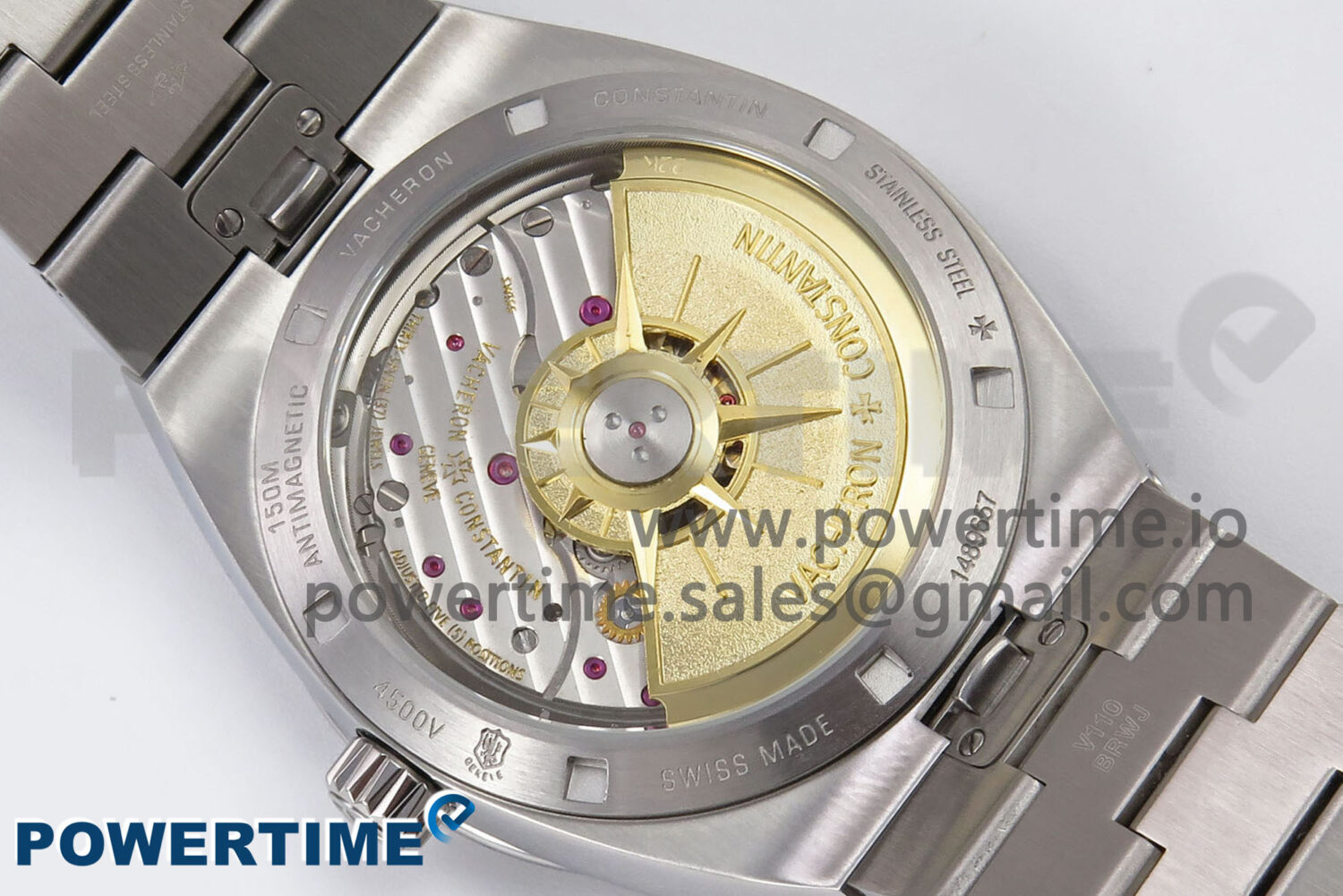 Overseas 4500V SS 8F 1:1 Best Edition Green Dial on SS Bracelet A5100 - Image 8