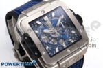 Square Bang Unico 42mm Ti BBF 1:1 Best Edition Skeleton Dial on Blue Rubber Strap A1280 - Image 3