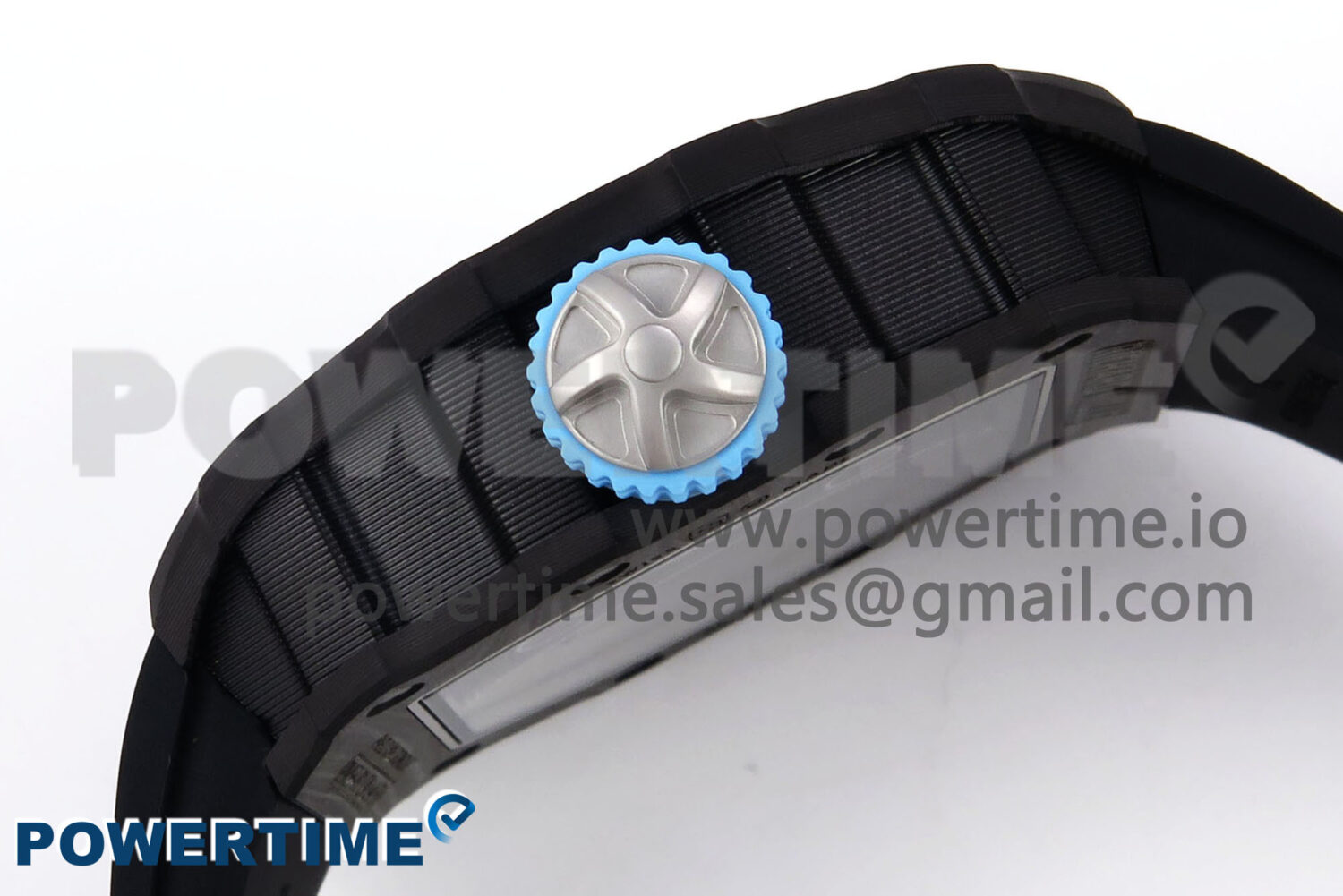 RM053-01 Real Forge Carbon JBF Best Edition Skeleton Dial on Black Rubber Strap Asian Movement - Image 7