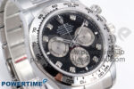 Daytona 126509 QF 1:1 Best Edition Black/Silver Diamonds Dial on SS Braclet SH4131 V6 (Gain Weight） - Image 3