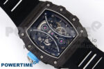RM053-01 Real Forge Carbon JBF Best Edition Skeleton Dial on Black Rubber Strap Asian Movement - Image 8