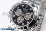 Daytona 126509 QF 1:1 Best Edition Black/Silver Diamonds Dial on SS Braclet SH4131 V6 (Gain Weight） - Image 2