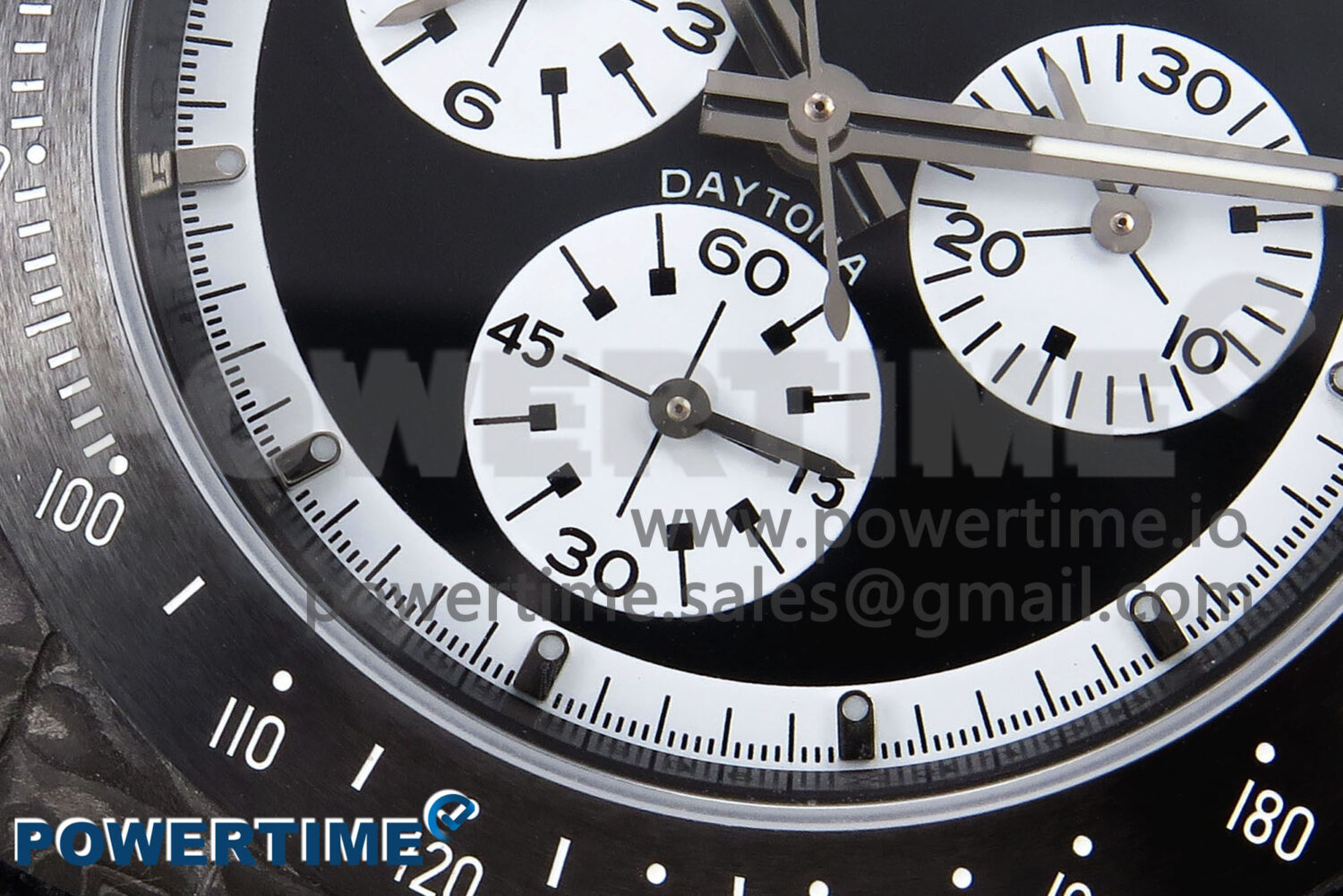 Daytona DIW Black Carbon DIWF Best Edition Black/White Dial on Black Nylon Strap SH4130 - Image 5