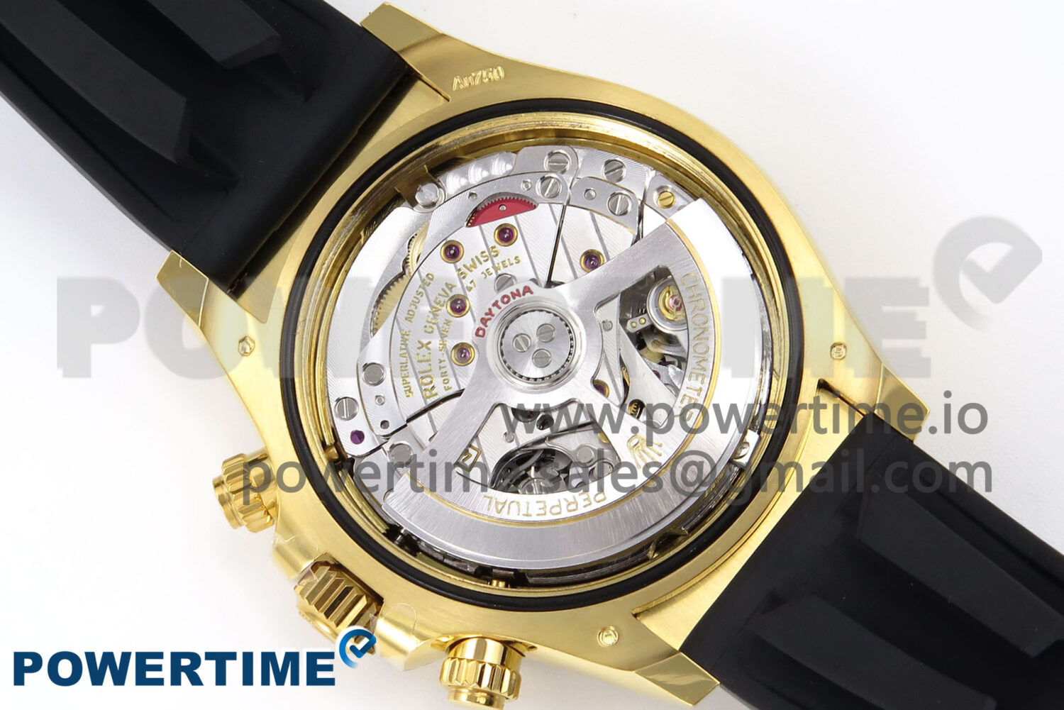 Daytona 116518 APSF 1:1 Best Edition Black/YG Dial on Oysterflex Rubber Strap SH4131 (Gain Weight) - Image 9