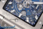 Square Bang Unico 42mm Ti BBF 1:1 Best Edition Skeleton Dial on Blue Rubber Strap A1280 - Image 5