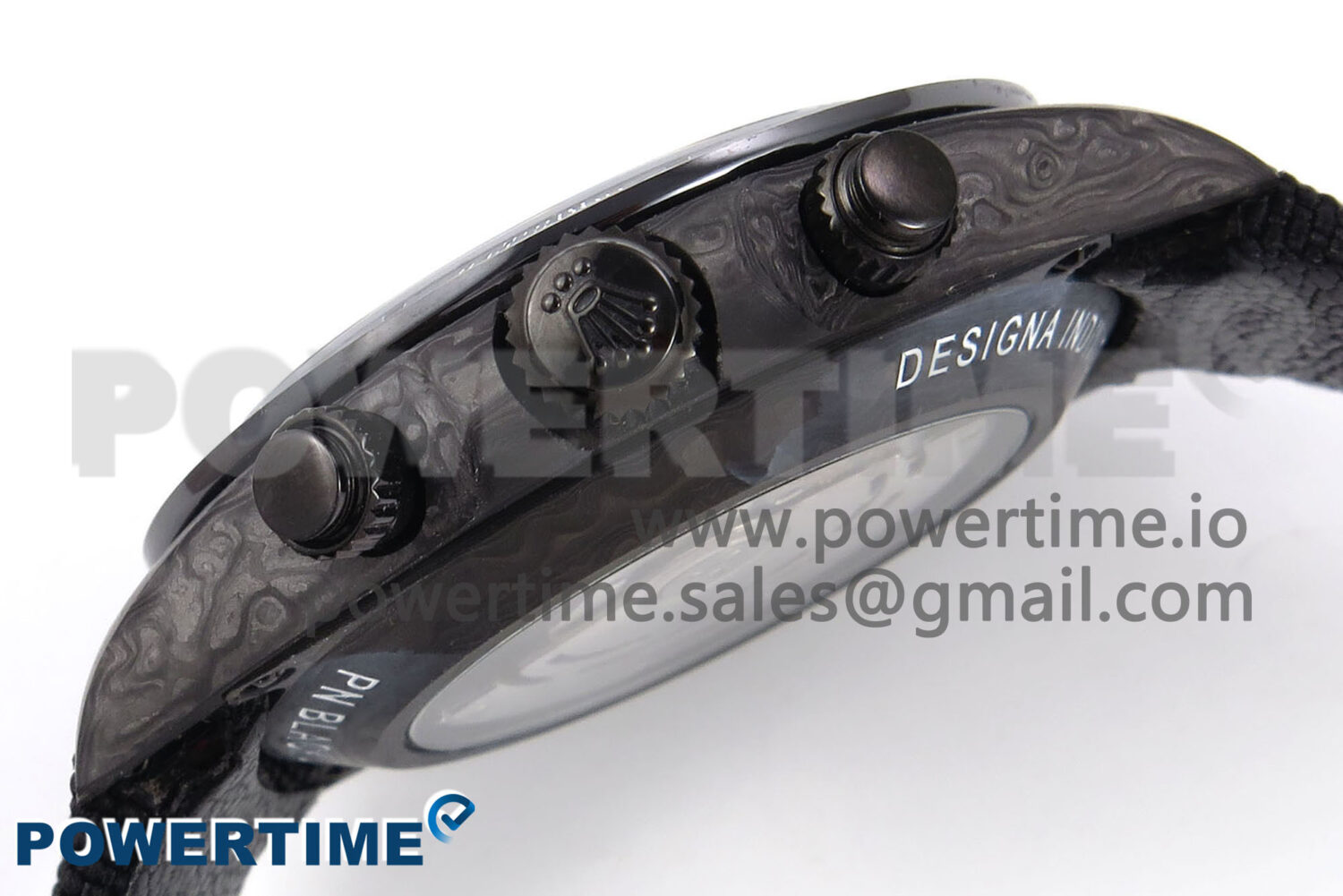 Daytona DIW Black Carbon DIWF Best Edition Black/White Dial on Black Nylon Strap SH4130 - Image 6
