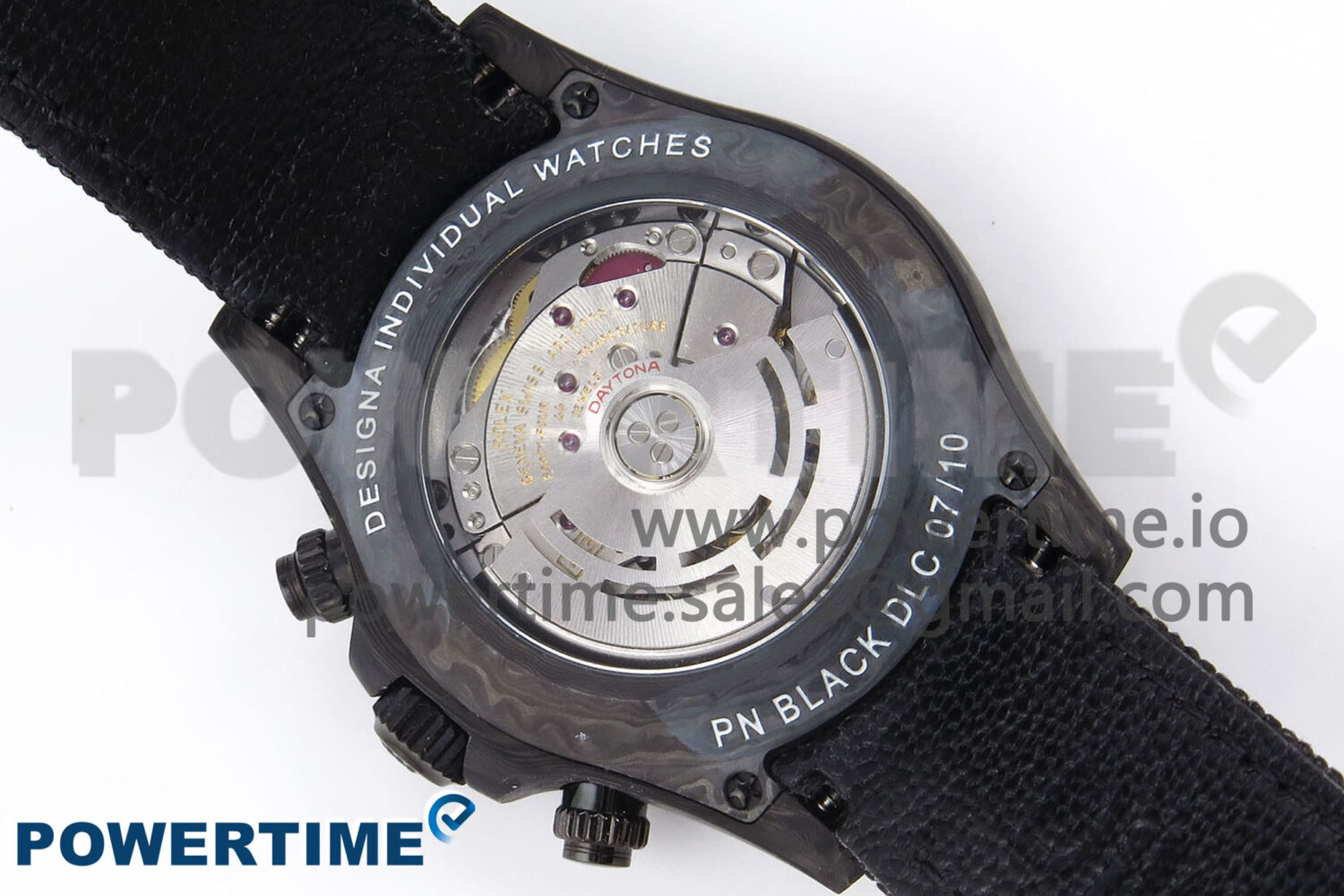 Daytona DIW Black Carbon DIWF Best Edition Black/White Dial on Black Nylon Strap SH4130 - Image 10