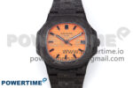 Nautilus 5711 DIW Carbon DIWF 1:1 Best Edition Orange Textured Dial on Carbon Bracelet 324CS
