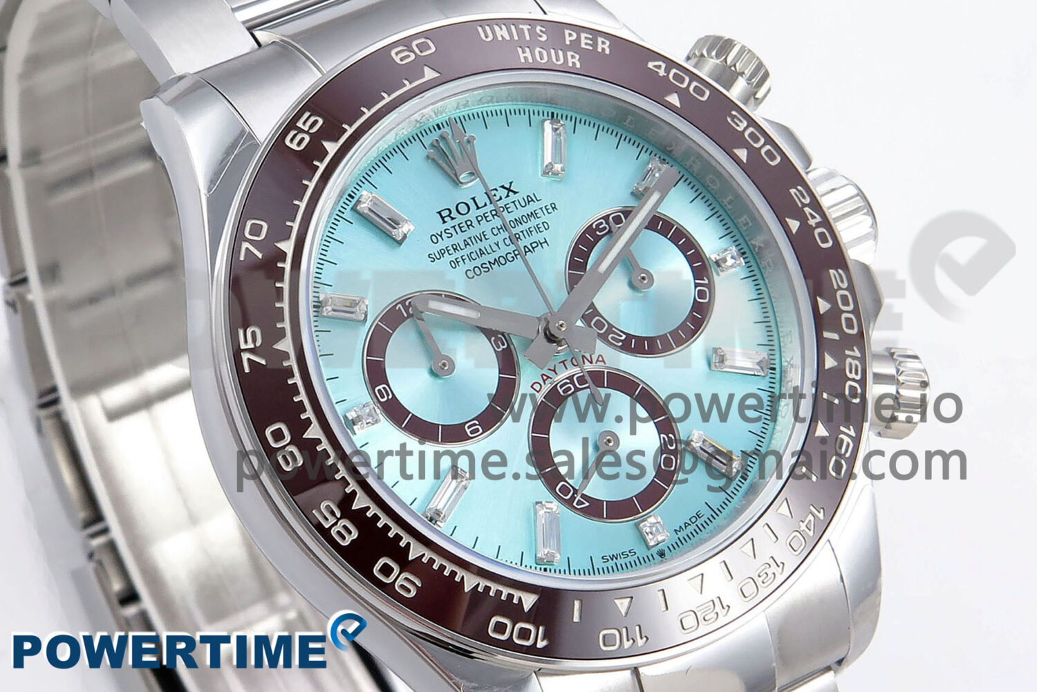 Daytona 126506 QF 1:1 Best Edition Ice Blue Dial Crystal Marker on SS/YG Braclet SH4131 V6 (Gain Weight） - Image 3