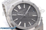 Royal Oak 41mm 15510 “50th Anniversary” SS IPF 1:1 Best Edition Gray Textured Dial on SS Bracelet SA4302 Super Clone - Image 2