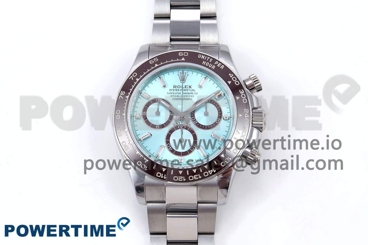 Daytona 126506 QF 1:1 Best Edition Ice Blue Dial Crystal Marker on SS/YG Braclet SH4131 V6 (Gain Weight） - Image 1
