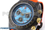 Daytona DIW Black Carbon DIWF Best Edition Blue Dial on Orange Nylon Strap SH4130 - Image 2
