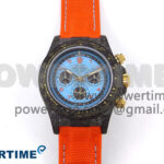 Daytona DIW Black Carbon DIWF Best Edition Blue Dial on Orange Nylon Strap SH4130