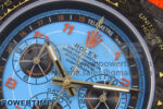 Daytona DIW Black Carbon DIWF Best Edition Blue Dial on Orange Nylon Strap SH4130 - Image 4