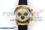 Daytona 126518 APSF 1:1 Best Edition YG/Black Dial on Oysterflex Rubber Strap SH4131 (Gain Weight)
