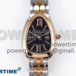 Serpenti Seduttori Watch RG/SS BVF 1:1 Best Edition Black Dial on RG/SS Bracelet Swiss Quartz