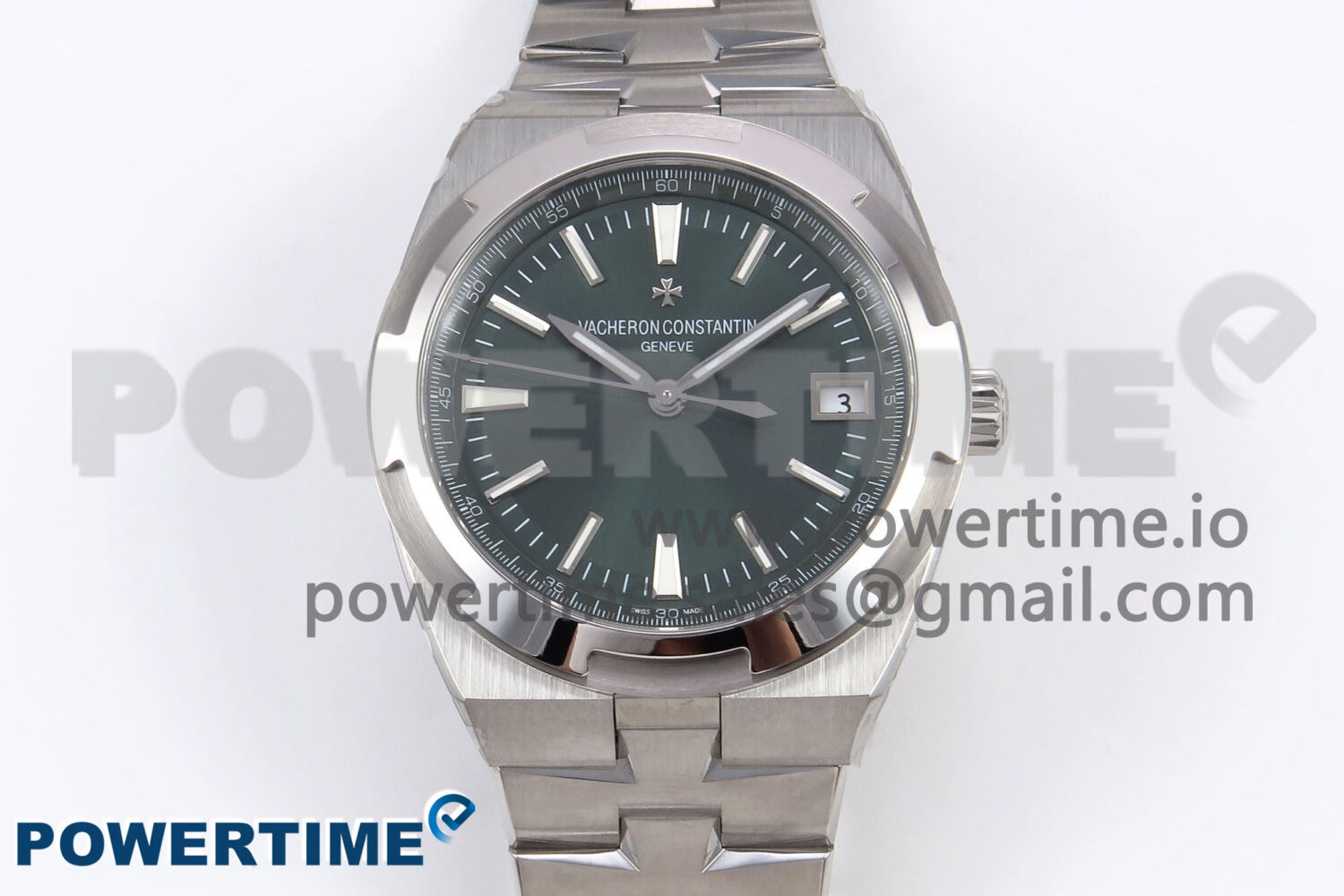 Overseas 4500V SS 8F 1:1 Best Edition Green Dial on SS Bracelet A5100 - Image 1