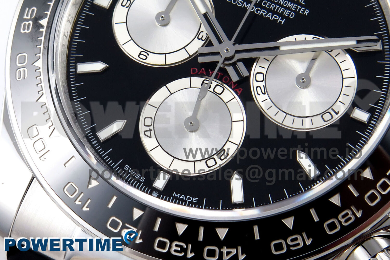 Daytona 126519 APSF 1:1 Best Edition Black/Silver Stick Dial on Oysterflex Rubber Strap SH4131 (Gain Weight) - Image 5
