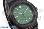 Nautilus 5711 DIW Carbon DIWF 1:1 Best Edition Green Textured Dial on Carbon Bracelet 324CS - Image 3