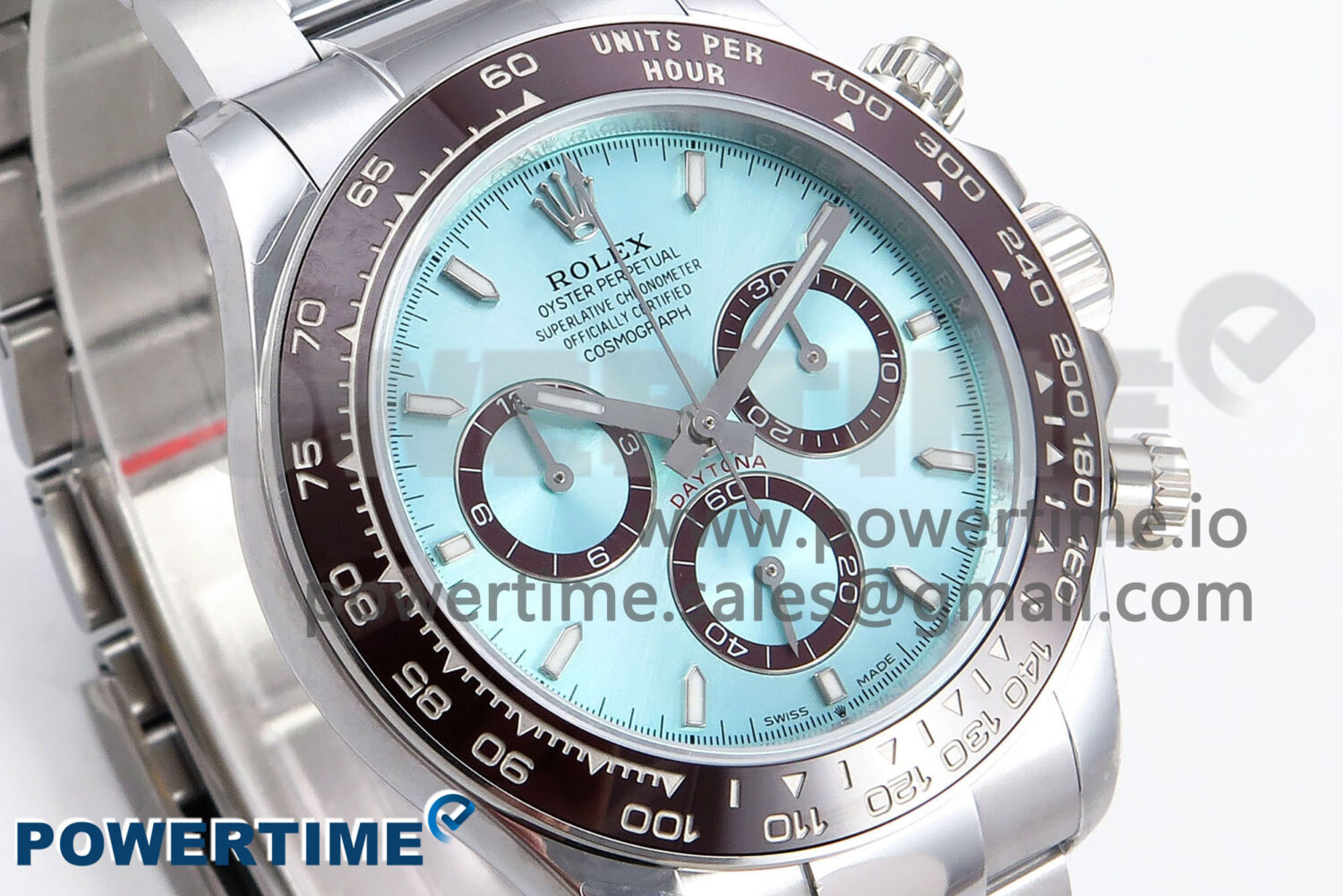 Daytona 126506 QF 1:1 Best Edition Ice Blue Dial Lume Marker on SS/YG Braclet SH4131 V6 (Gain Weight） - Image 3