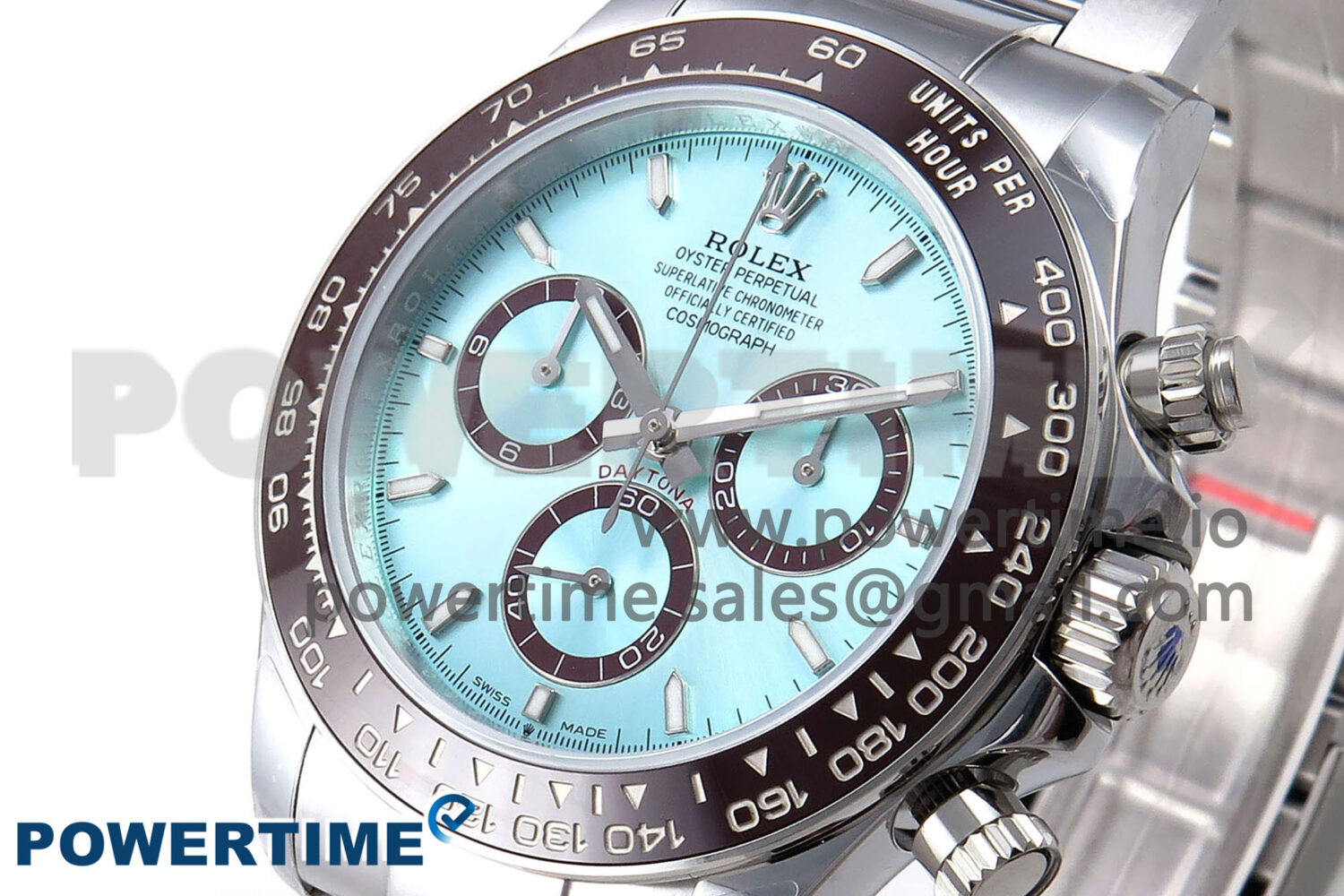 Daytona 126506 QF 1:1 Best Edition Ice Blue Dial Lume Marker on SS/YG Braclet SH4131 V6 (Gain Weight） - Image 2