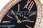 Serpenti Seduttori Watch RG/SS BVF 1:1 Best Edition Black Dial Diamonds Bezel on RG/SS Bracelet Swiss Quartz - Image 4