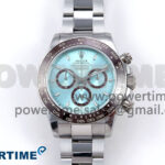 Daytona 126506 QF 1:1 Best Edition Ice Blue Dial Lume Marker on SS/YG Braclet SH4131 V6 (Gain Weight）