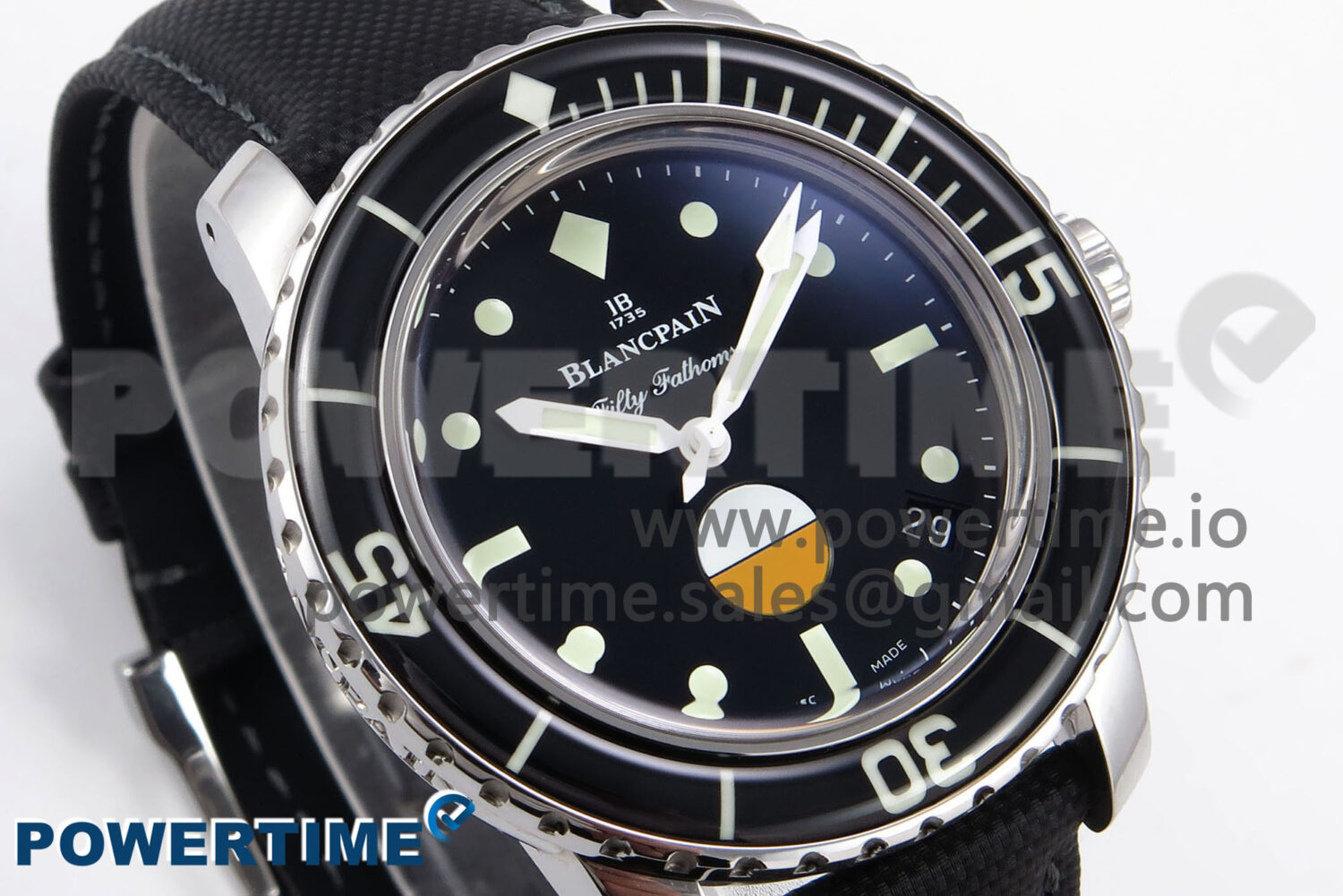 Fifty Fathoms MIL-SPEC ZF 1:1 Best Edition on Sail-canvas Strap A1151 - Image 2