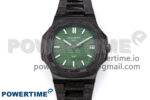 Nautilus 5711 DIW Carbon DIWF 1:1 Best Edition Green Textured Dial on Carbon Bracelet 324CS