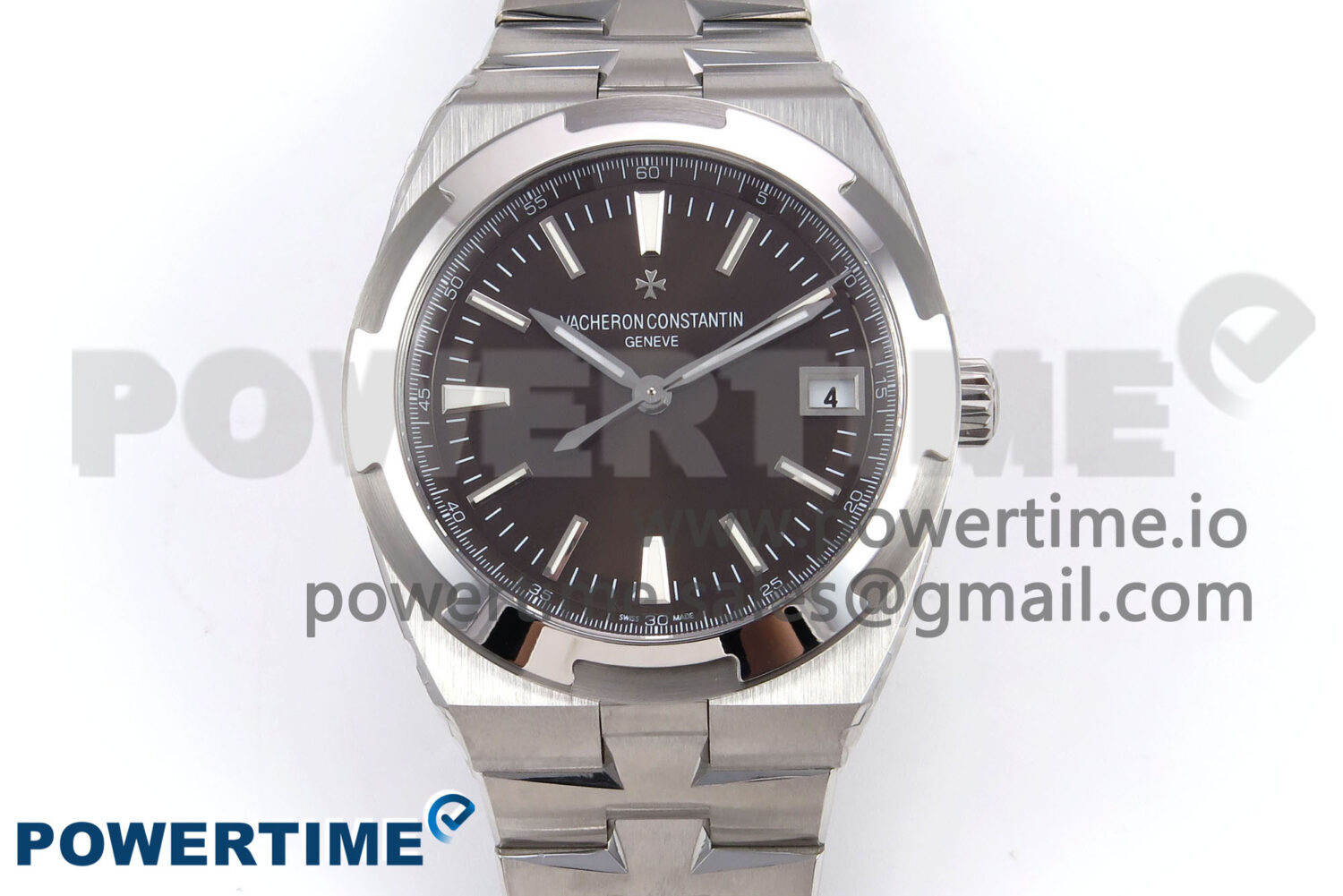 Overseas 4500V SS 8F 1:1 Best Edition Brown Dial on SS Bracelet A5100 - Image 1