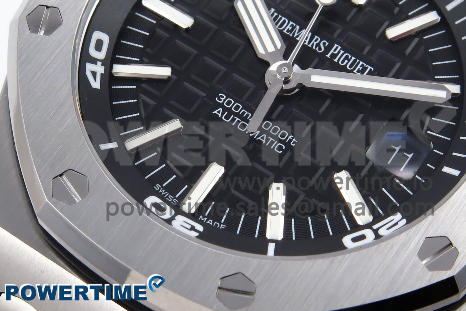 Royal Oak Offshore Diver 15703 APSF 1:1 Best Edition Black Dial on SS Bracelet SA3120 Super Clone - Image 5