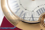 Ballon Blanc 30mm RG AF 1:1 Best Edition Silver Dial on Pink Fabric Strap Ronda Quartz - Image 5