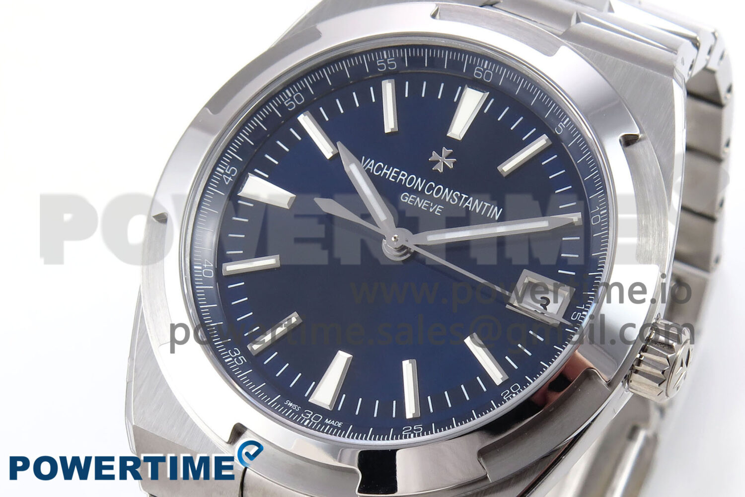 Overseas 4500V SS 8F 1:1 Best Edition Blue Dial on SS Bracelet A5100 - Image 2