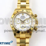 Daytona 126503 QF 1:1 Best Edition White Dial on YG Braclet SH4131 V6 (Gain Weight）