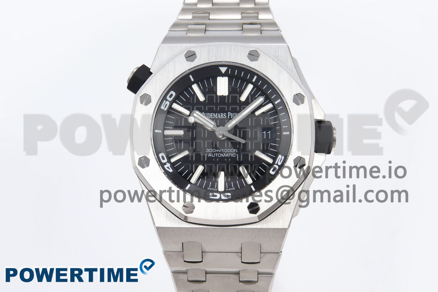 Royal Oak Offshore Diver 15703 APSF 1:1 Best Edition Black Dial on SS Bracelet SA3120 Super Clone - Image 1