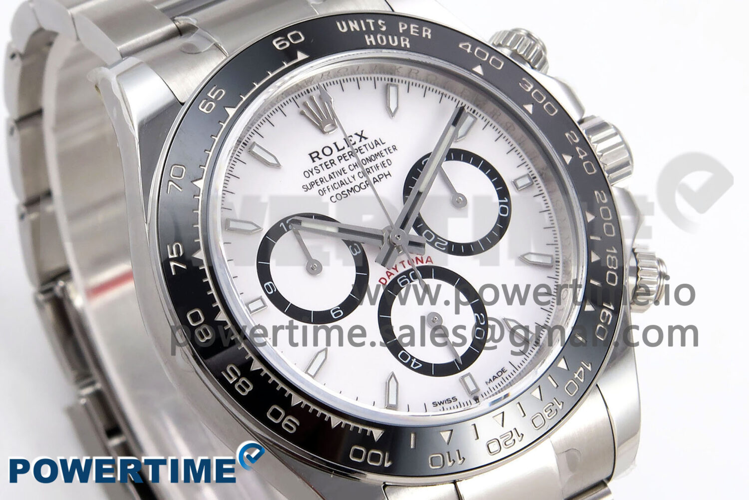 Daytona 126500 APF 1:1 Best Edition 904L Steel White Dial on SS Oyster Bracelet DD4131 - Image 2