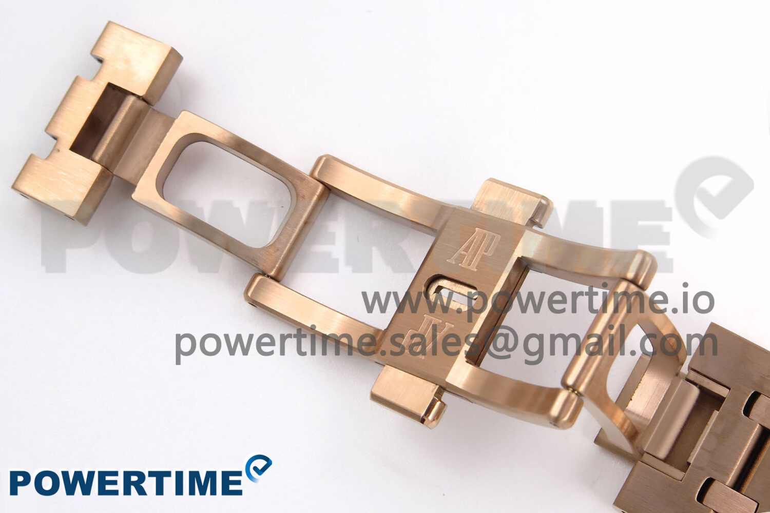 Royal Oak 41mm 15510 “50th Anniversary” RG IPF 1:1 Best Edition Blue Textured Dial on RG Bracelet SA4302 Super Clone - Image 16