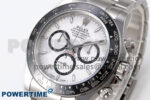 Daytona 126500 APF 1:1 Best Edition 904L Steel White Dial on SS Oyster Bracelet DD4131 - Image 3