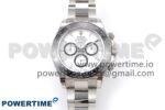 Daytona 126500 APF 1:1 Best Edition 904L Steel White Dial on SS Oyster Bracelet DD4131