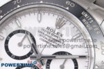 Daytona 126500 APF 1:1 Best Edition 904L Steel White Dial on SS Oyster Bracelet DD4131 - Image 4
