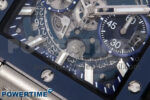 Square Bang Unico 42mm Ti/Ceramic BBF 1:1 Best Edition Skeleton Dial on Blue Rubber Strap A1280 - Image 5